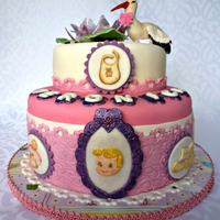 Stork Christening/baby Shower Cake