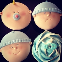 Baby Shower Or Christening Cupcakes Made for my friends baby shower