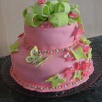 My Very First Cake Here is my first ever cake for my daugthers 2nd birthday - its far from perfect but it was a good start :))