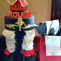 Moulin Rouge Inspired Cake For A Hearts Of Durham Gala To Raise Money For Childrens Wish Charity Moulin Rouge inspired cake. For a hearts of durham gala to raise money for children's wish charity.