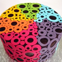 Rainbow Decor Just a quick cake for my husband's birthday!