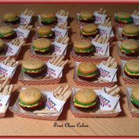 Hamburgers & French Fries Cupcakes