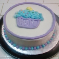 Cupcake Cake From Wilton Class This was the first cake for level 1 of the Wilton classes. I got the BC very smooth, but ran out of class time to do much decorating. Its...