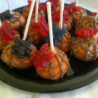 Halloween Cake Pops - Spider Web Had a request for something spooky for a young man's Birthday/Halloween party. I found these spider gummies and thought these turned...