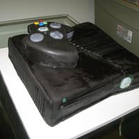 Xbox Cake This high gloss was due to steaming the cake