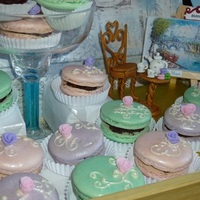 Guittard Chocolate Passion Contest 2013 Ca State Fair... The chair, table, tea pot, tea cups, painting and easel are not edible w/ I made from modeling clay.