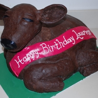 Baby Cow Birthday Cake This is my 1st try at a #D cake and I was terrified! I want to say thank you to a few fellow Cake Centralers that encouraged me. I had a...