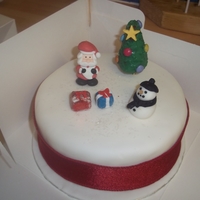 Santa & Christmas Tree the lady wanted Santa on his own, but I thought it was a bit bare so added some more & the lady loved it