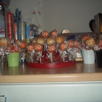 Tangerine & White These were a surprise for my auntie's 50th birthday. She is a huge Blackpool FC fan, so they had to be in the team colours - tangerine...