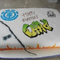 Graffiti Cake Cake for a 17 yr old boy