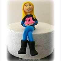 Farm Girl Figure Modelling paste farm girl.