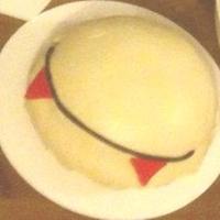 Marvin The Robot From Hitchhiker's Guide To The Galaxy This is a strawberry cake baked in bowls and covered in MMF.