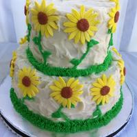The Daisy Wedding Shower Cake *