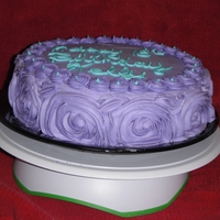 Rose Birthday Cake Birthday cake for my sister's 18th birthday. She wanted the roses on the side and writing on top. One layer vanilla and the other...