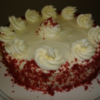 Red Velvet Cheesecake Got this recipe from the crumb boss...its amazing! Its a rd velvet cake topped with red velvet cheesecake iced with cream cheese frosting...