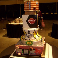 Bridal Show Chattanooga Theme Cake Contest Entry Photo of my sisters contest entry on one of my crown molding stands. The cake was required to feature the Chattanooga area and was being...