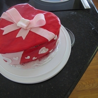 Heart Shape Box Cake 