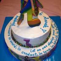 Music Notes Cake 