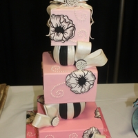 Pretty In Pink-3Rd Place This was one of my entries in to the 2012 That Takes The Cake show in Austin, it took 3rd place in the Adult Advanced Novelty Tiered...