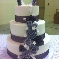 Purple Wedding Cake 