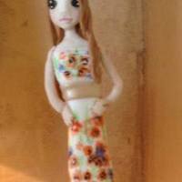 Birthday Cake With Girl Figurine *Figurine made from fondant