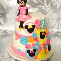 Minnie Mouse Cake Inspired By A Cake Seen On Here Minnie Mouse cake inspired by a cake seen on here :)