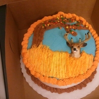Deer Hunting Cake This was the 2nd cake I made - a hunting scene for my dad's birthday! He loves hunting and the cake was a hit! I really didn't...