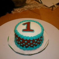 Smash Cake Smash cake for my friend's little boy's first birthday. Vegan chocolate cake with buttercream.