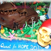 Sunken Pirate Ship Cake