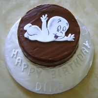 Casper Ganache with fondant casper