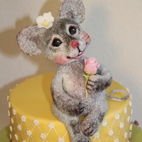 Shabby Chic Little Mouse Cake 