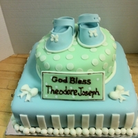 Baby Shower Cake W Booties Baby shower cake w booties