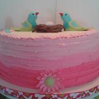 Baby Shower Cake 10 French Vanilla With Buttercream Icing Hot Pink Marbled On The Inside Shades Of Pink Buttercream Icing Sugarpas Baby Shower Cake. 10" French Vanilla with buttercream icing. Hot pink marbled on the inside... shades of pink buttercream icing....