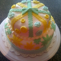 Just To Learn I wanted to practice using Fondant and get comfortable with it, so I decided to make a just because cake.