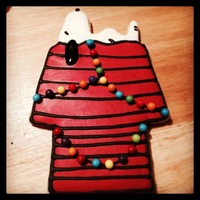 Snoopy Iced Sugar Cookie Large Snoopy Iced Sugar Cookie (8 inches high, 4 inches wide)