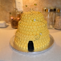 Beehive Cake Buttercream beehive cake.