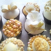 Gold Vintage Cupcakes Birthday Gold Vintage Cupcakes