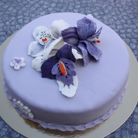 Purple Orchid Cake 