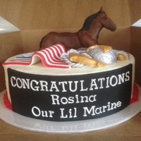 Clients Daughter Was Graduating And Going Into The Marines And Also Loves Horses Client's daughter was graduating and going into the Marines and also loves horses.