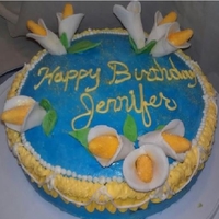 Callalily Birthday Well...having to adjust the photo to be big enough for the gallery utterly destroyed the quality but I'm still pleased as punch with...