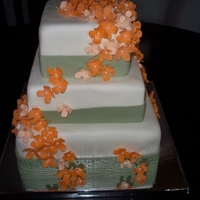 Hydrangea Wedding Cake 