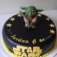 Star Wars Cake Cakes with Yoda are really popular right now, this is my 7:th fondant yoda.