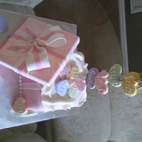 Tinkerbell Valentine's Day Cake This Valentine's day cake was made for a young girl to share with her classroom. Everything is edible except for the Tinkerbell...