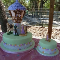 Tangled Cake W/smasher Cake The inspiration for this cake was from an image I found off of Google images. My daughter got so excited when seeing this cake that I just...