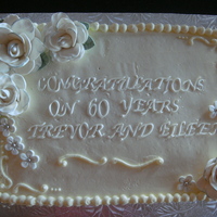 Vanilla Cake With Smbc Gumpaste Roses And Letters Vanilla cake with SMBC, gumpaste roses and letters