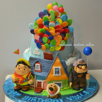 Up Inspired Cake Fondant Characters ''UP'' inspired cake. Fondant characters :)