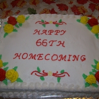 Cake For Church Homecoming My first cake. I have a long way to go and am learning new things every day.