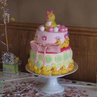 Rubber Ducky Baby Shower Cake *