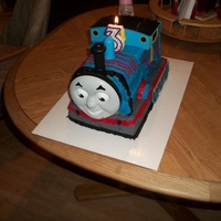 Thomas The Train 1st Attempt at Thomas the Train 3D Cake