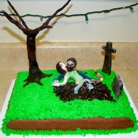 Zombie Birthday Cake